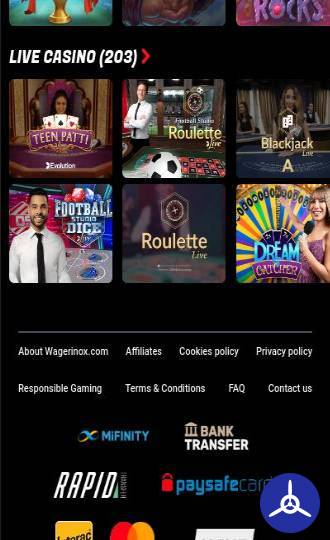 wagerinox casino review legaal